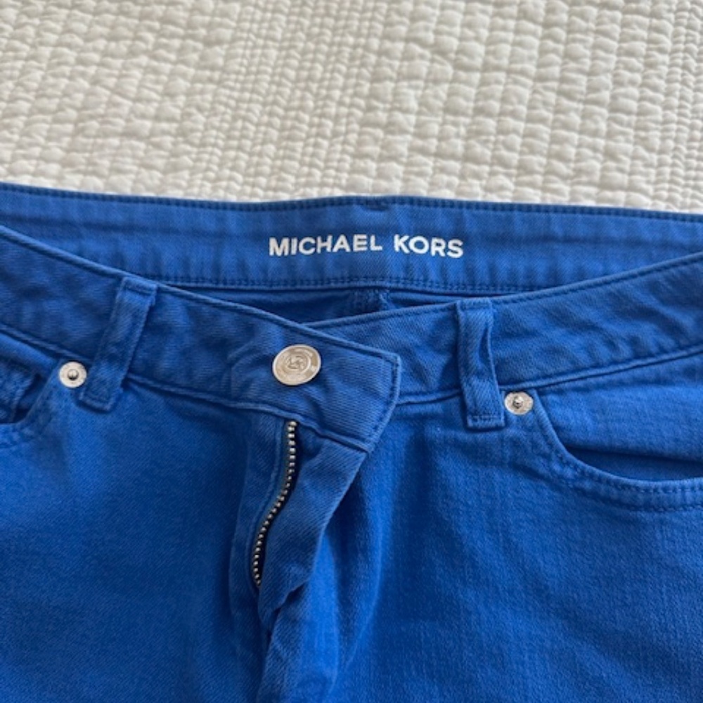 Women's Michael Koss Royal Blue denim pants size 6 - Picture 3 of 4